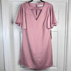 NEW Nicole Miller Bell Sleeve V-Neck Mini Dress